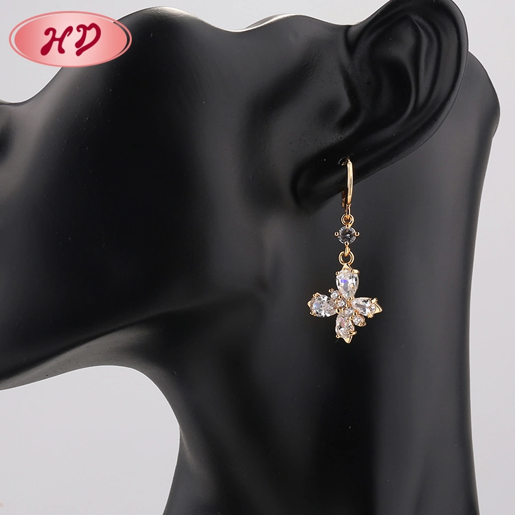 Fashion Jewelry 2020 Big Gold Multi Colorful Stone Drop Earrings