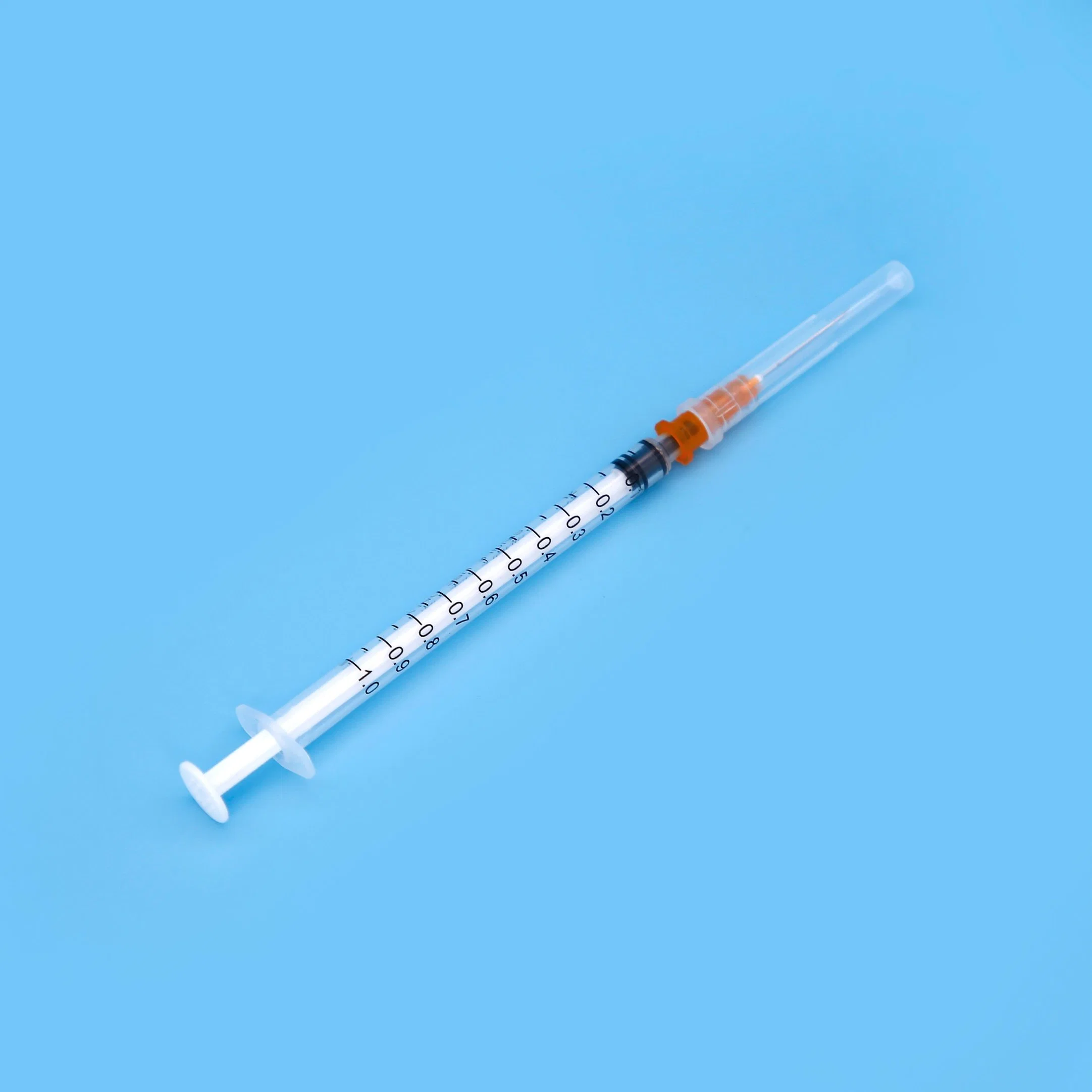 2 or 3 Parts Disposable Plastic Syringe with Needle with Luer Lock or Luer Slip