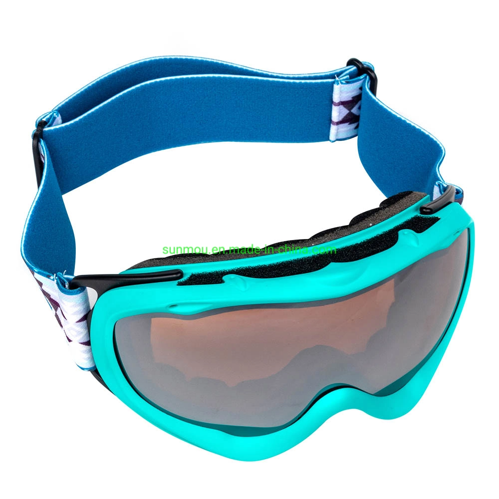 192 Fabricación de la fábrica de doble lente Super Anti-Fog un buen diseño Ski &amp; Snowboard correa elástica ajustable de gafas de Esquí Deportes gafas para hombres y mujeres