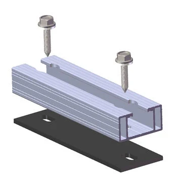 Estructura de aluminio de energía en la red Inicio Power sistema Solar montaje Mini raíl de aluminio