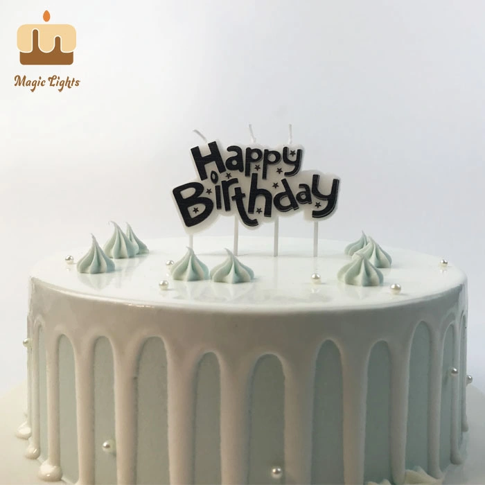 Unique Luxury Gold Happy Birthday Cake Candles for Adults