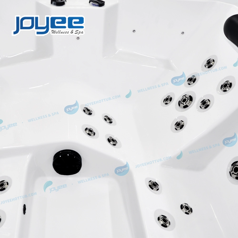 Joyee Good Price Acrylic Garden 4~6 Seats Outdoor SPA Massage Bathtub Hot Tub