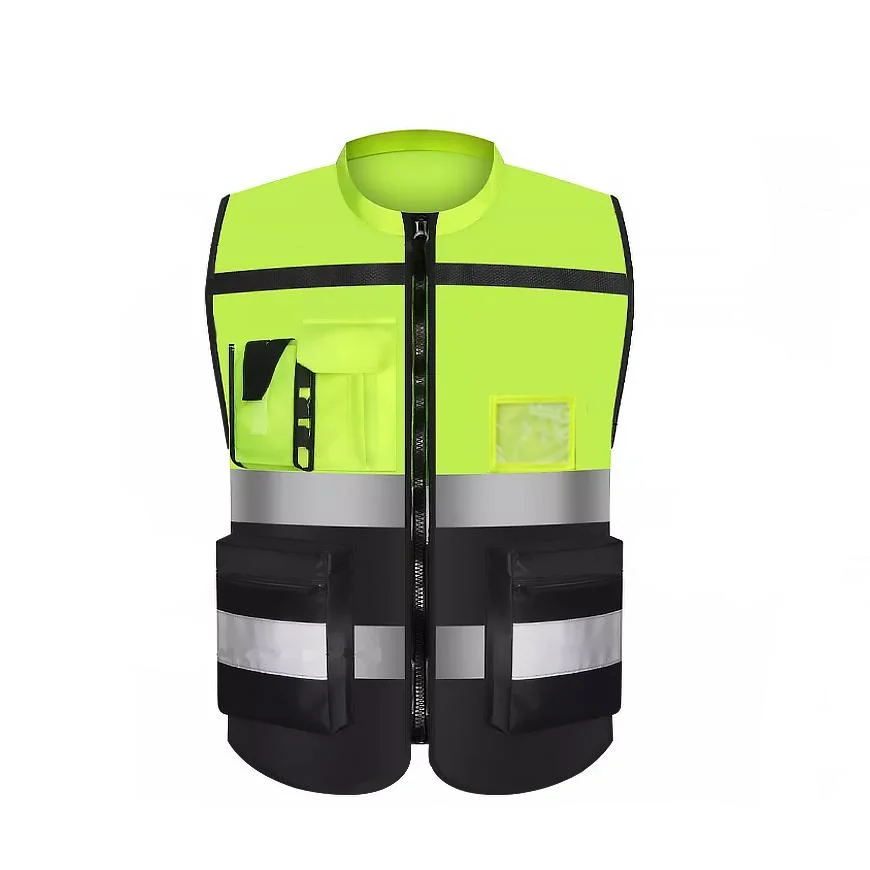 Customized Safety Construction Clothes High Visibility T Shirts Reflective Uniform Construction Industrial Working Safety Vest