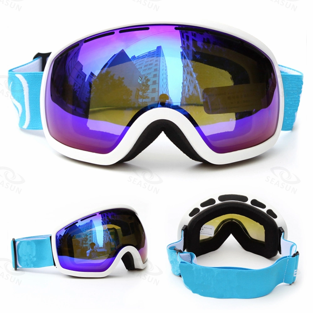 Schutzbrille-Anti-Shock Schnee-Skifahrensnowboard-Schutzbrillen des Ski-Glas-windundurchlässige Anti-Fog Ski-UV400 Unisexschablonen oder Eyewear