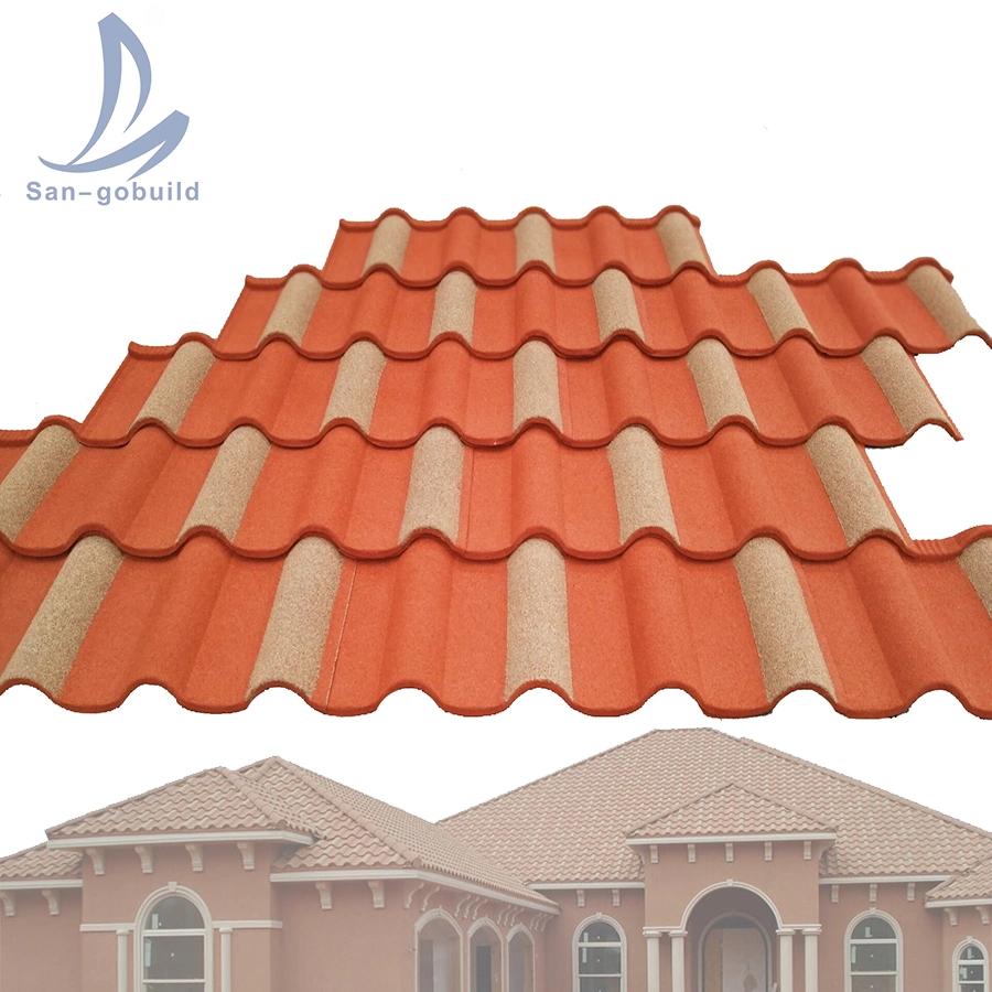 Caribbean Island Wind Resistant Roofing Materials Interlocking Stone Coated Metal Roofing Sheet