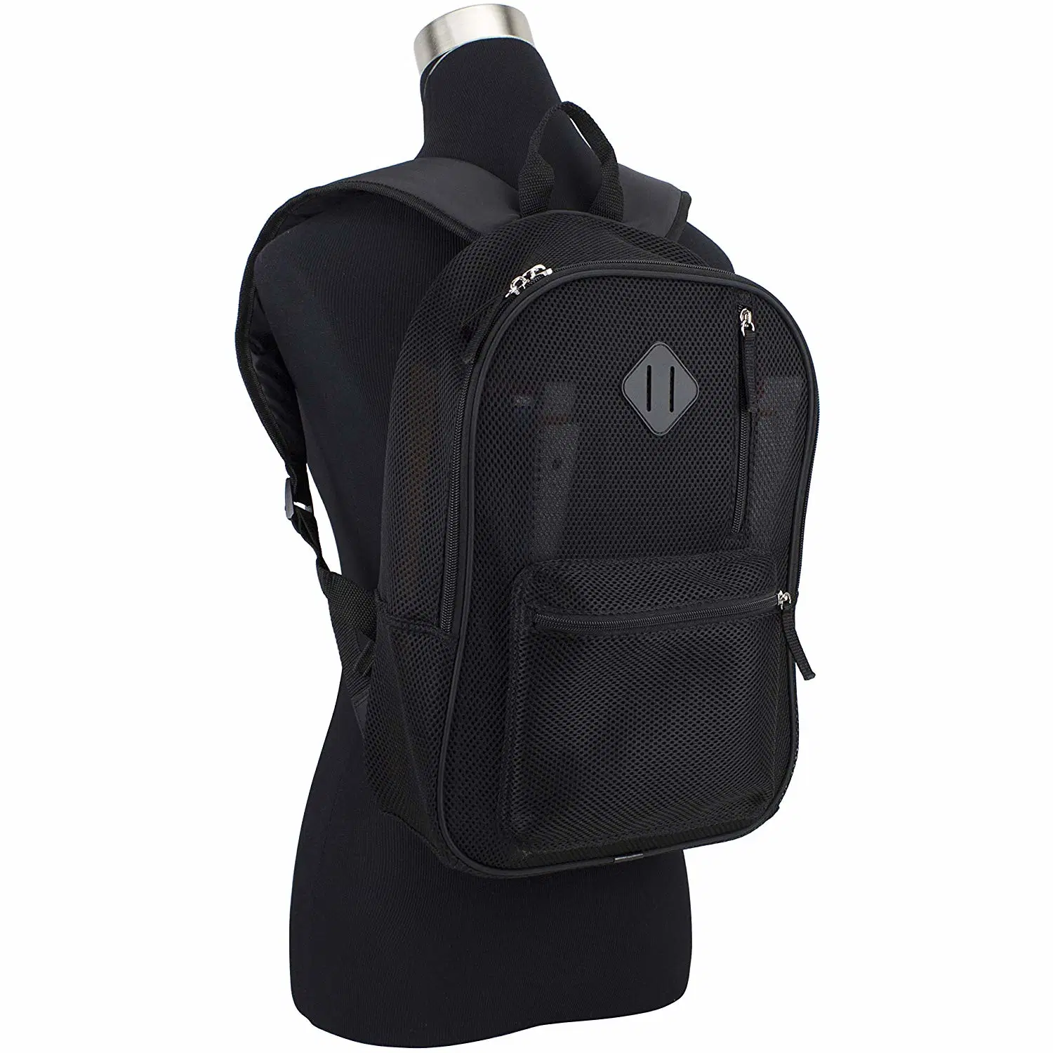 Semi Transparent Soft Comfortable Mesh Backpack with Padded Shoulder Straps