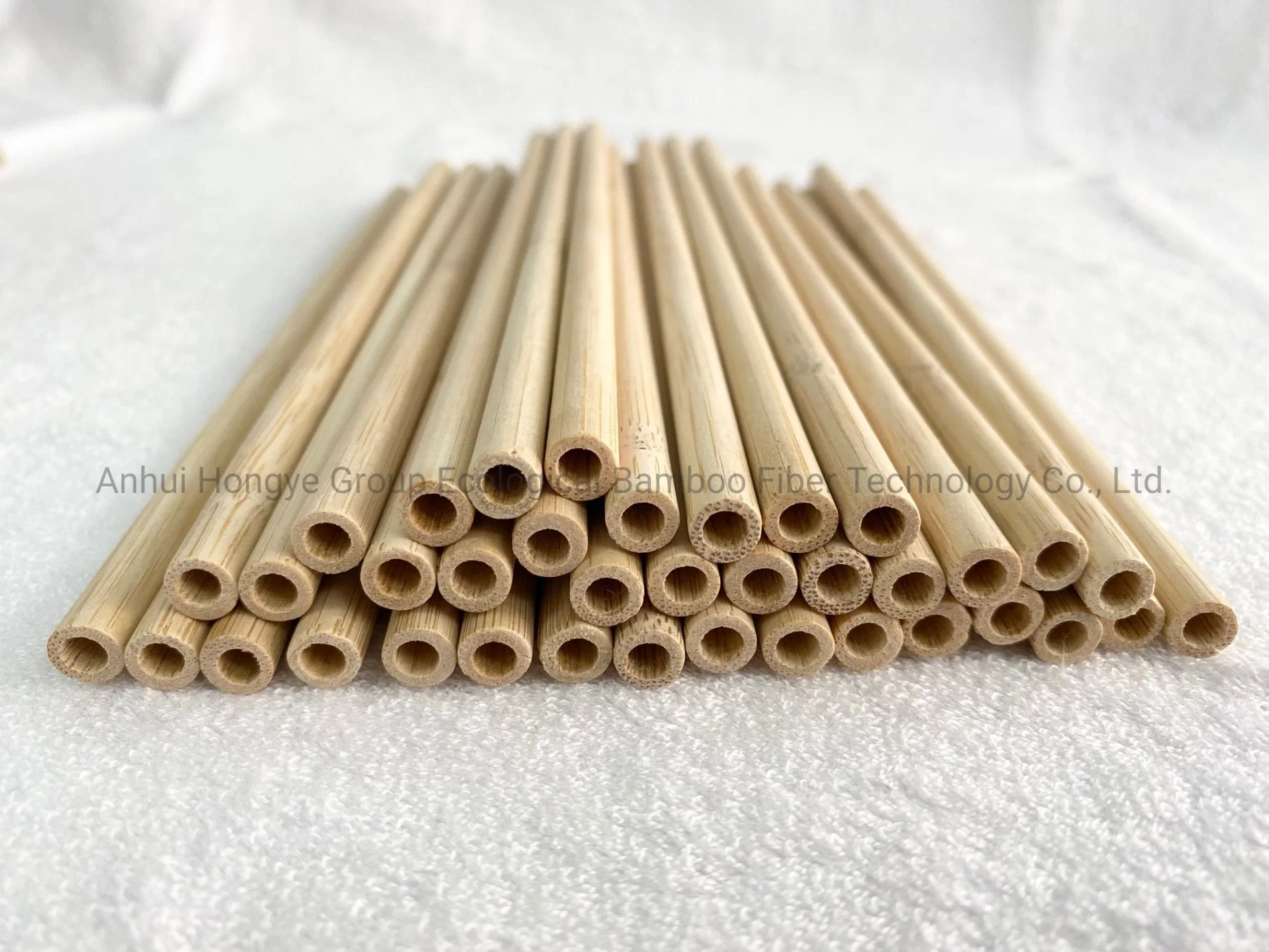 La carbonización desechables de bambú 100% biodegradables paja Venta caliente producto ecológica 7.0*200 mm.