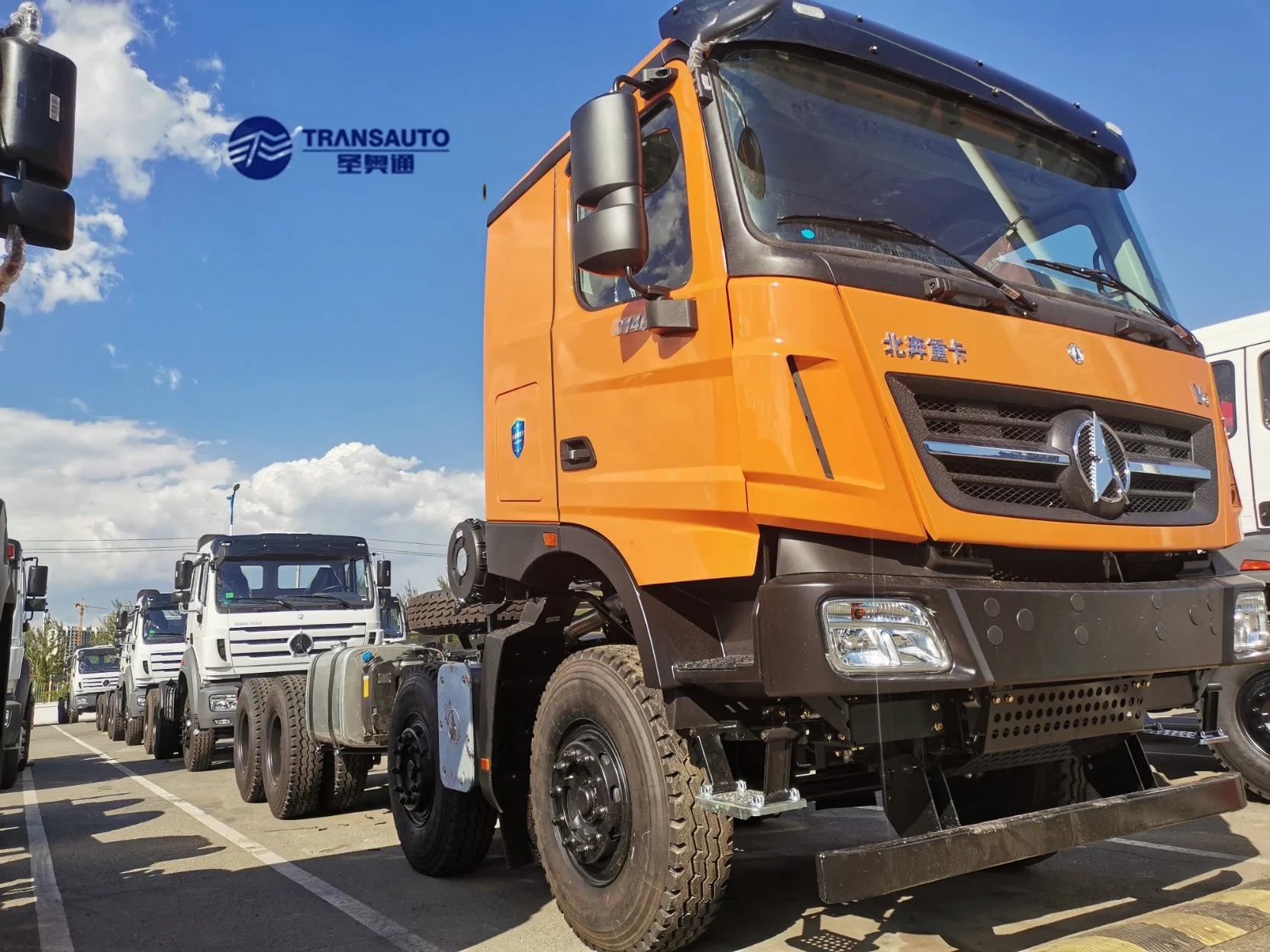 Nuevos o usados Mercedes Benz Beiben tecnología 6X4 380CV tractor camión de remolque de la cabeza la cabeza