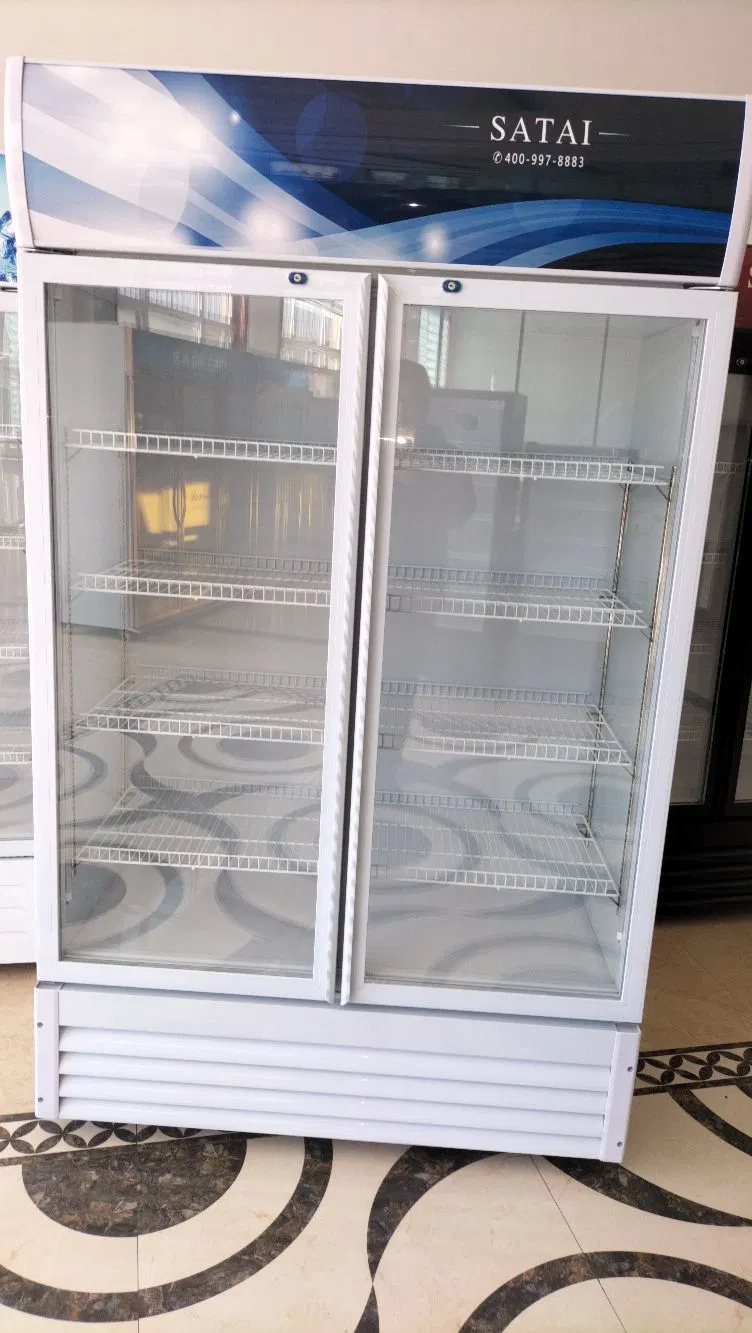 Standard et personnalisées fonctionnent en aluminium avec LED en verre Unique vitrine de présentation/frigo, de la Chine