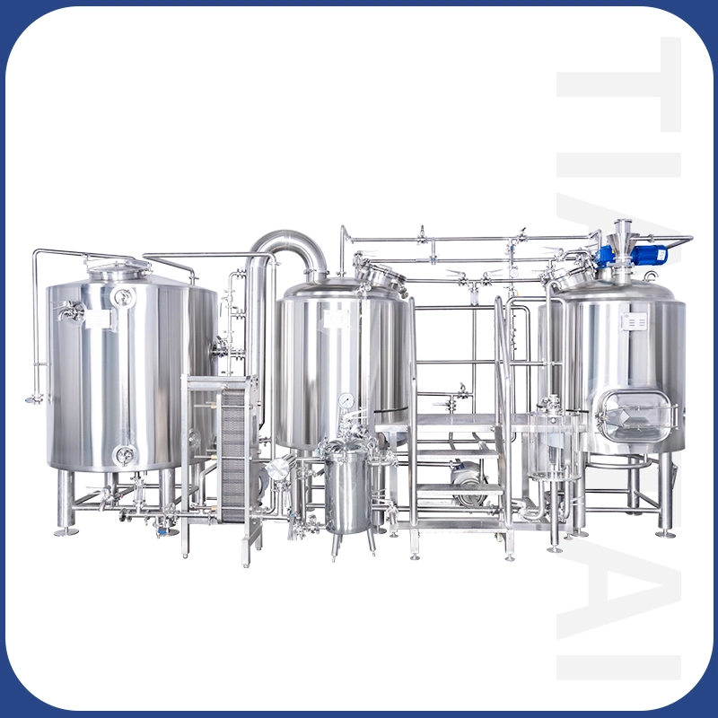 1000L 2-Vessel Hot Water Tank Full Automatic Controlled Beer Brewing Equipment