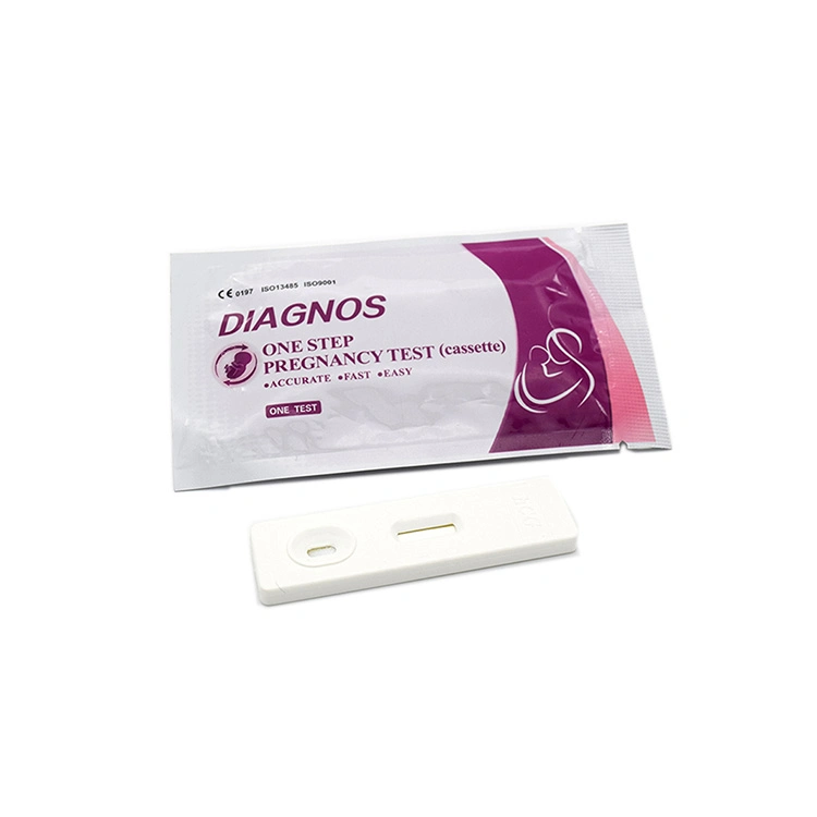 El embarazo de orina Prueba de diagnóstico rápido HCG Cassette para el cuidado personal