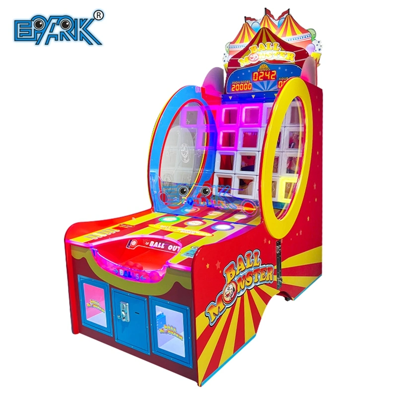 Ball Monster Indoor Arcade Coin Operated Throw Ball Machine Redemption Machine