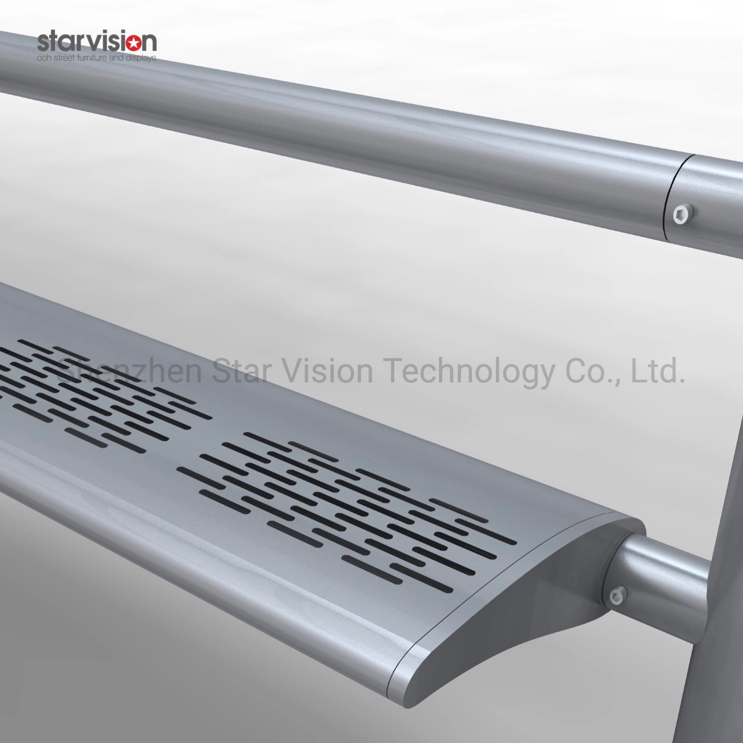 Morden Design Passenger Waiting Bus Stop Shelter with Outdoor LCD Screen Display