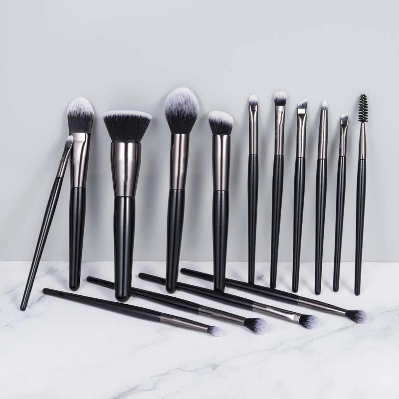 Hot Sell Cosmetics Brushes OEM Acceptable 15PCS Professional Makeup Brushes Set for Promotional Gift