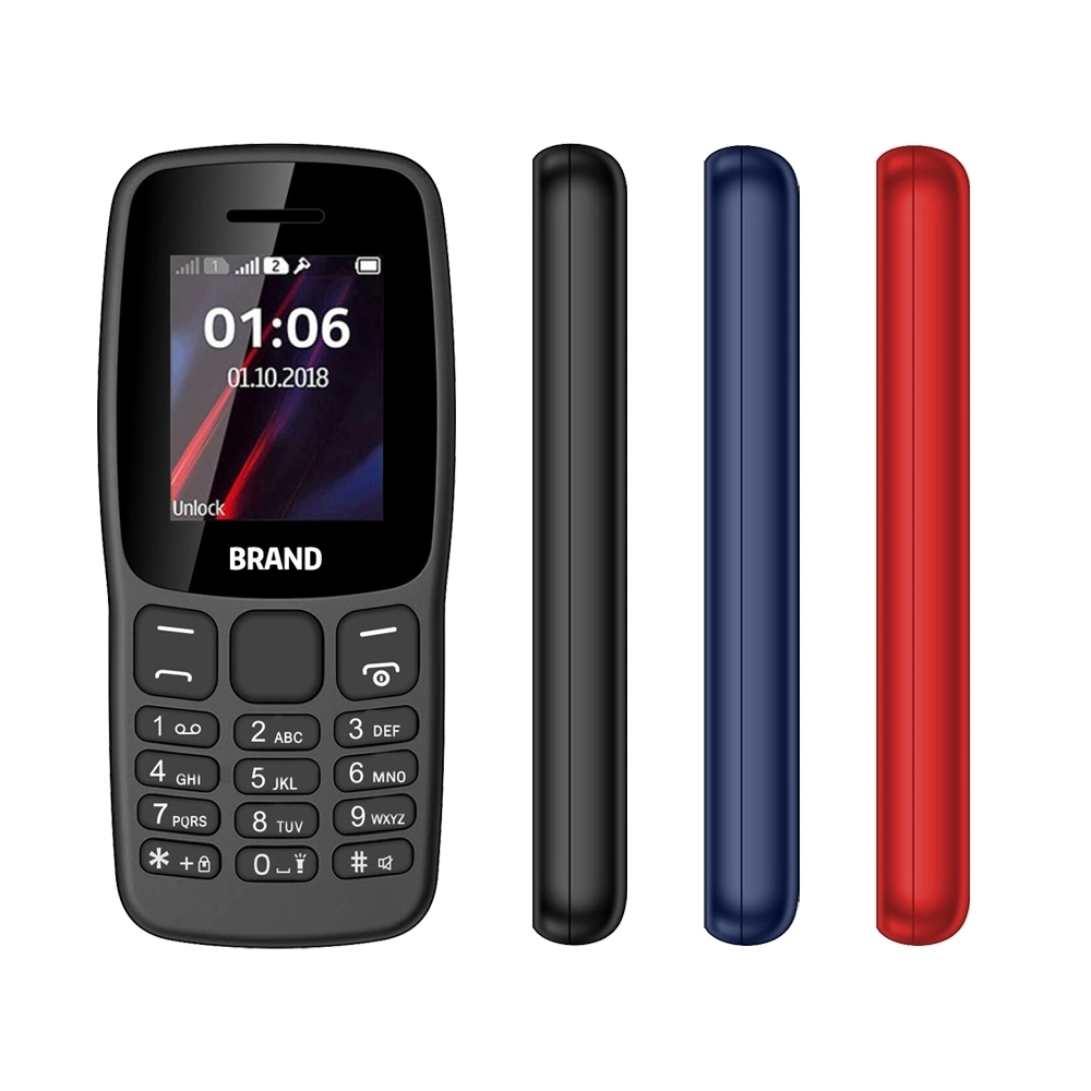 Los Teléfonos Móviles Dual Sim Radio FM para telefonos Nokia 106 Una buena calidad desbloqueado teléfono celular pequeño Mini OEM altos Teléfono móvil Teléfono móvil