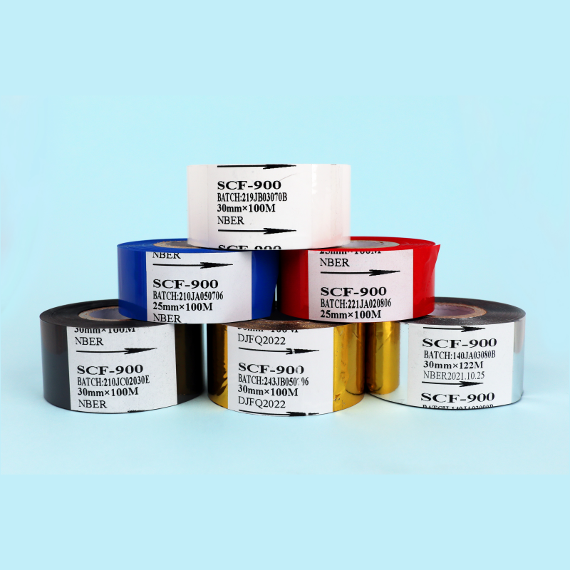 Red/Yellow/Green/Gold Hot Stamping Foil Hot Date Batch Code Foil Thermal Transfer Ribbon Coding Foils