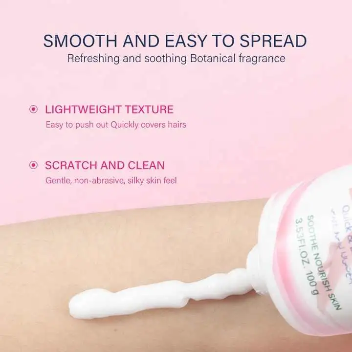 5 Mins Efficiency Full Body Painless Moisturizing Permanent Body Hair Removal Cream