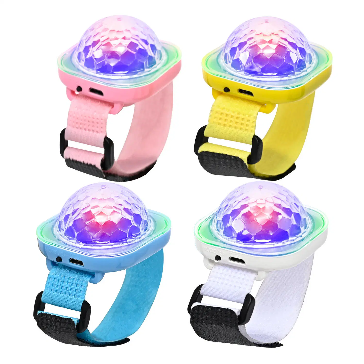 Lampe d'ambiance intérieure de voiture Magic ball Light Mini USB LED Bracelets colorés