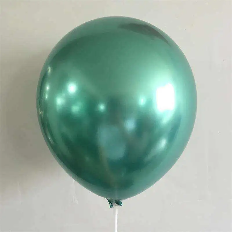 Gros ballon de fête de 12 pouces en gros, décorations de fête, ensemble de ballons chromés en latex épaissi.