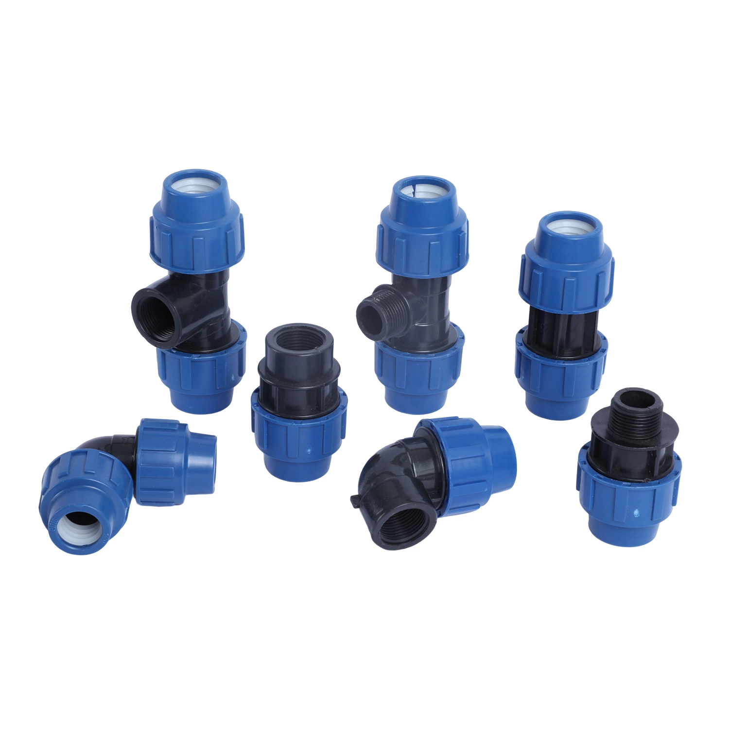 Hardware Hydraulic Pneumatic Parts 75mm 90mm 110mm PP/PE Pipe Fittings