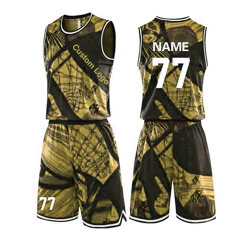 Custom Patterned Basketball Shirt OEM Full Sublimated Basketball Wear