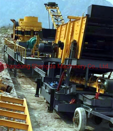 Portable Mobile Quarry/Brick Stone Crushing Equipment