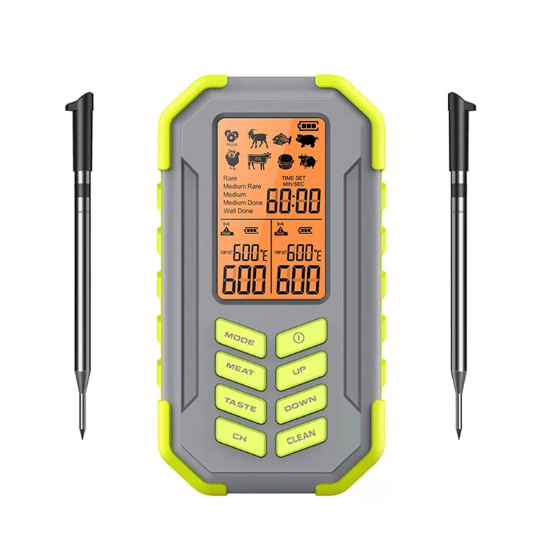 Outdoor 50 Meters Wireless Grill Thermometer Meat Probe