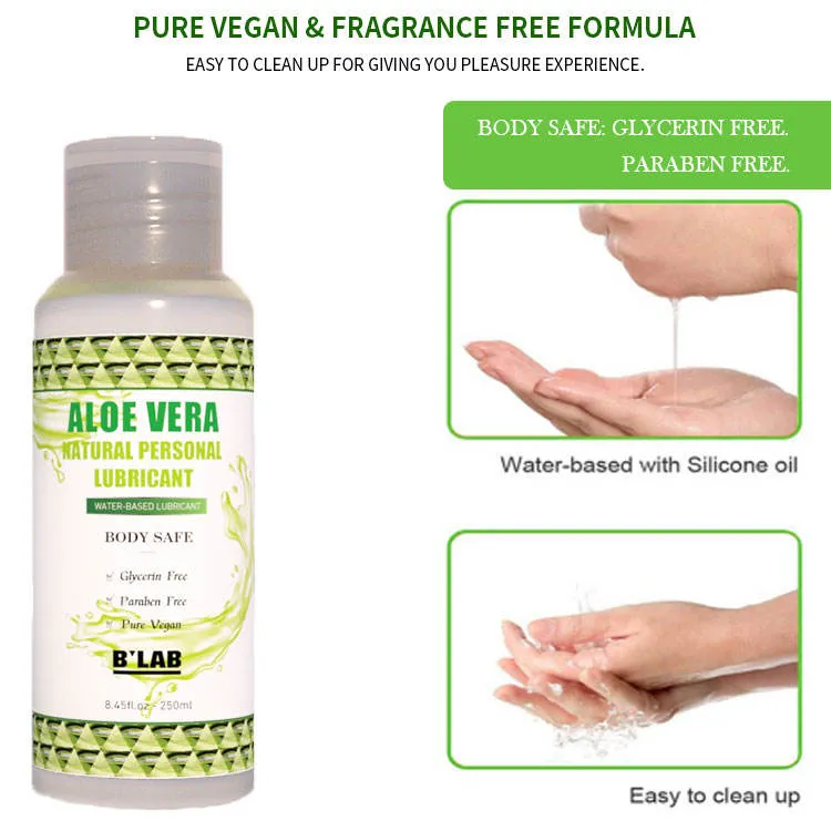 Private Label Aloe Vera Adult Sex Gel Personal Lubricant Water Based