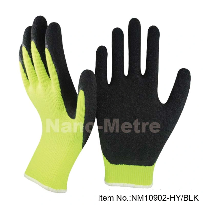 Nmsafety 10g Blue Latex Coated Labor Hand Work Gloves