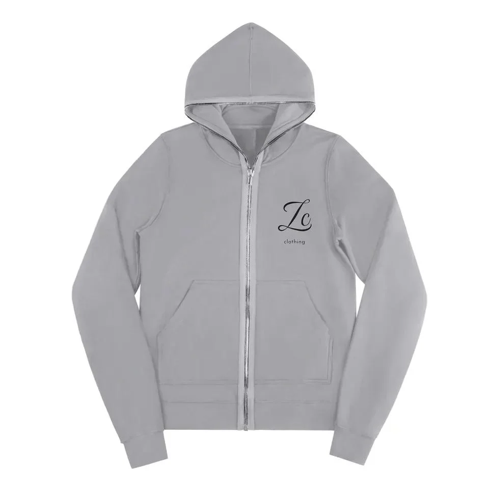 Manufacturer Custom Design Logo Blank Full Face Zip Hoodies Wholesale/Supplier Men Full Zip up Hoodie