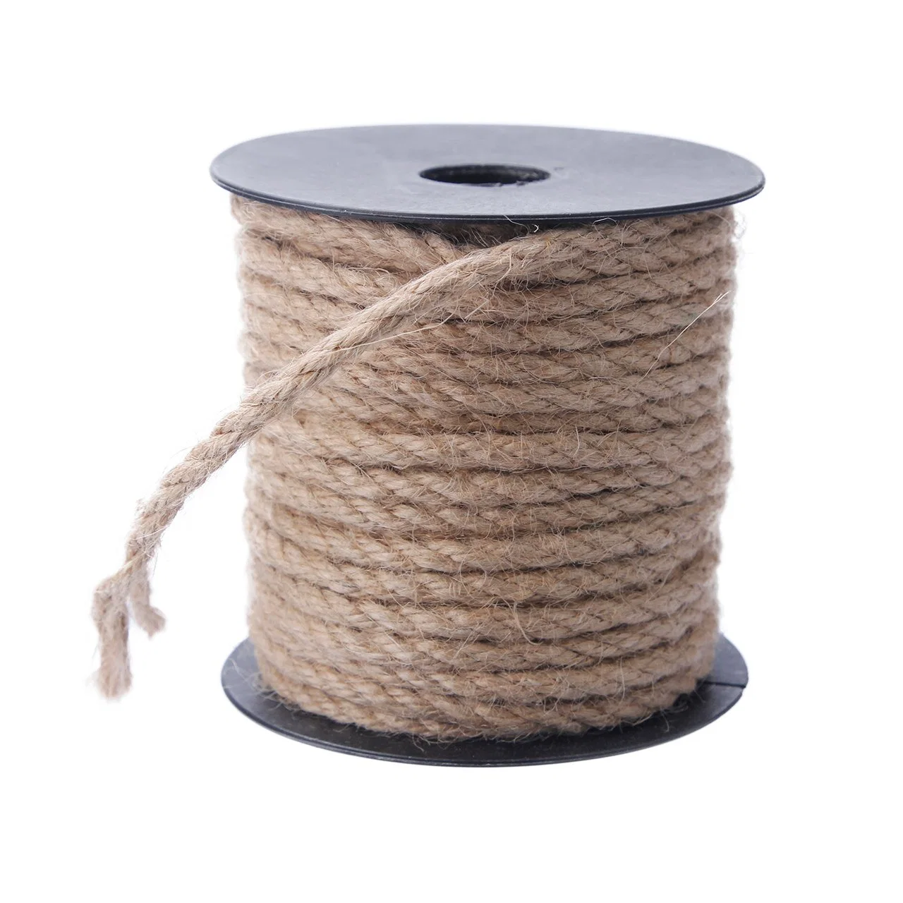 Jute Rope 5 mm, Thick Rope 3-Ply Jute Twine, 66 Feet Strong Hemp Rope Cord, Garden Rope for DIY Arts Crafts