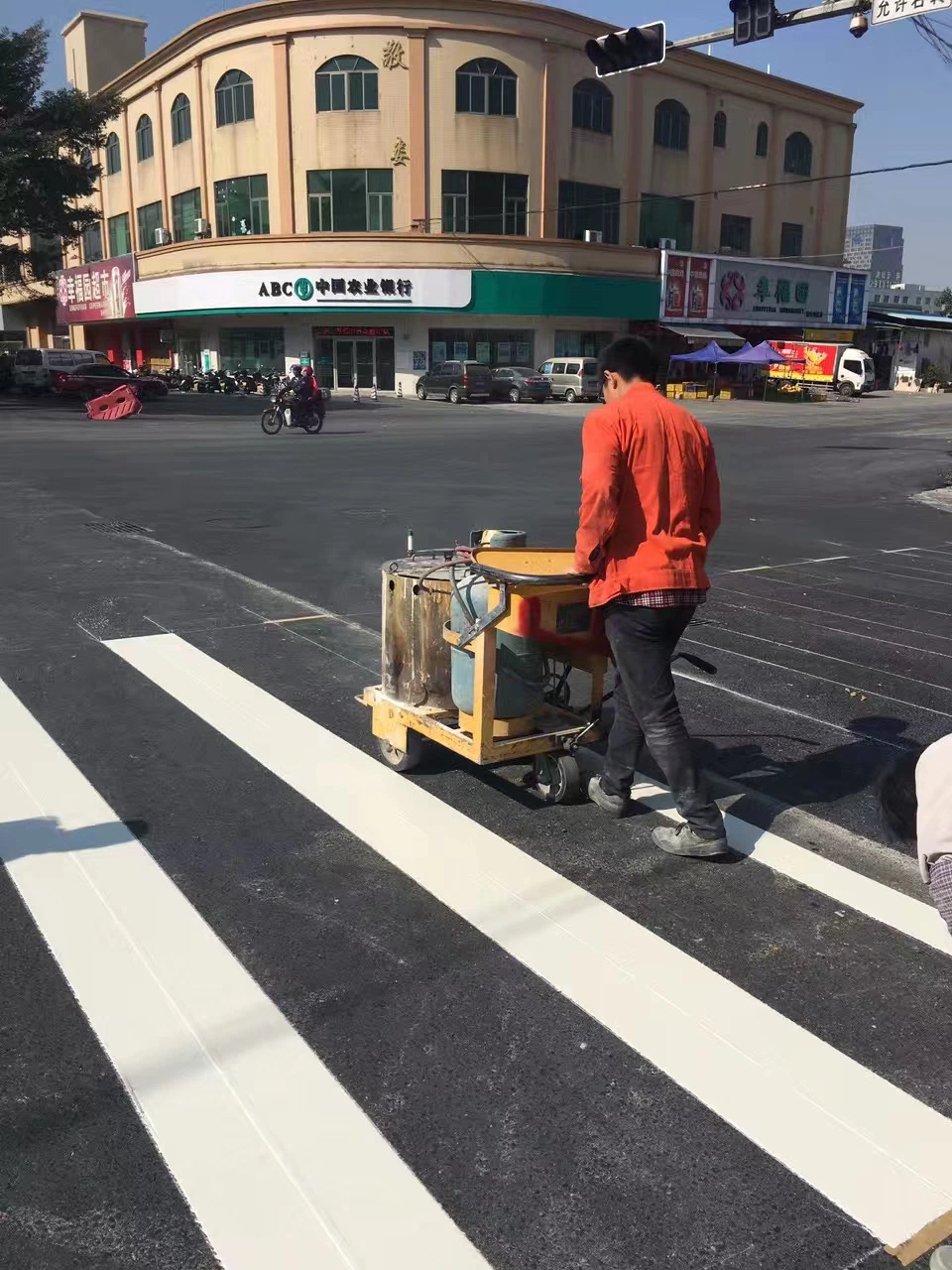 Chute de Chine jaune sur des perles de verre pour la circulation de marquage de route Revêtement