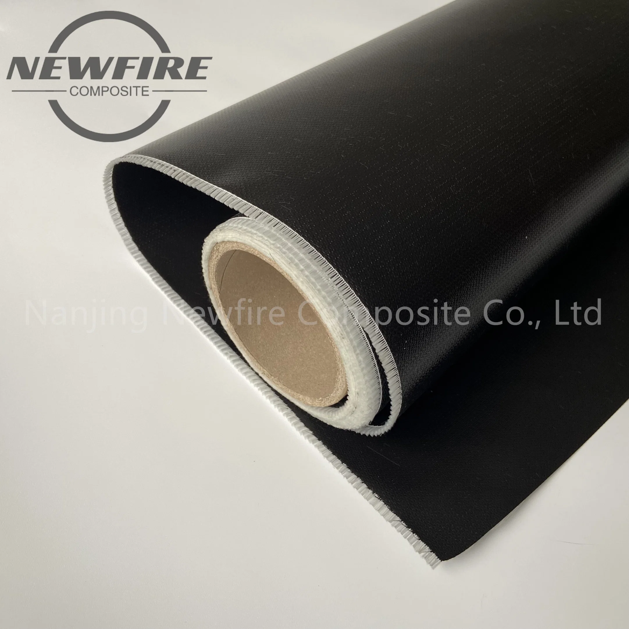 0.7mm High Silica Double-Sided Abrasion-Resistant Silica Gel Coated Glass Fiber Fabric Silica Fabric High quality/High cost performance  Silicone Coated Fiberglass Fabric