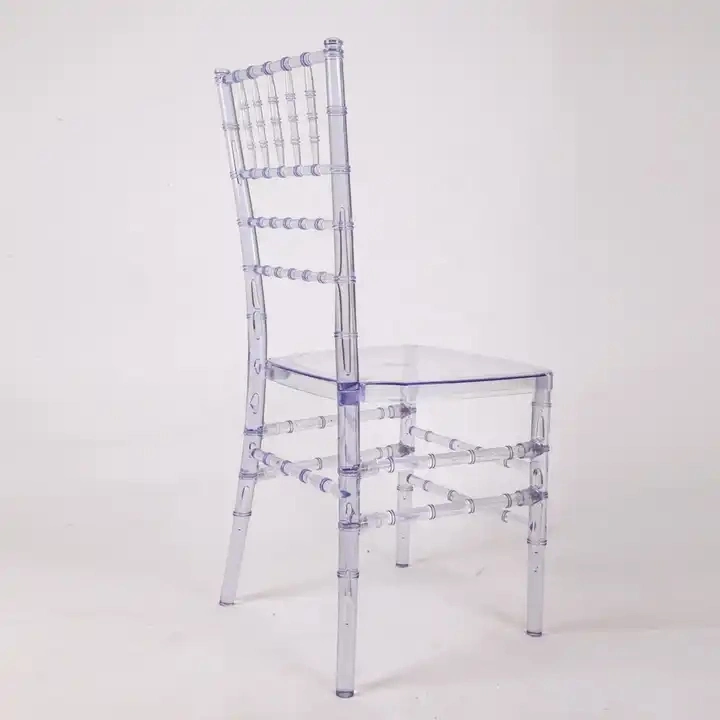 Mobiliario moderno para banquetes Sillas para bodas silla Chiavari transparente para eventos con Cojín