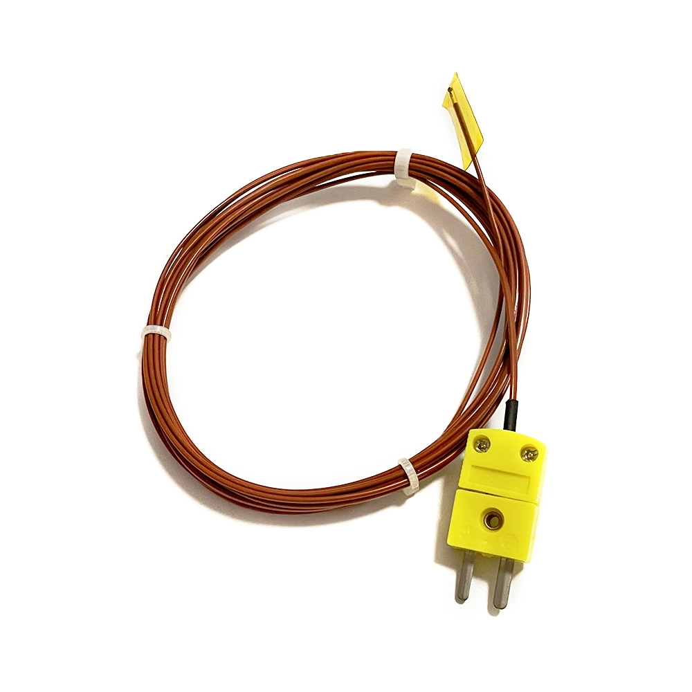 Customized Ntc Probe Temperature Surface Mount Thermistor Sensor 10K 100K with K Type Connector