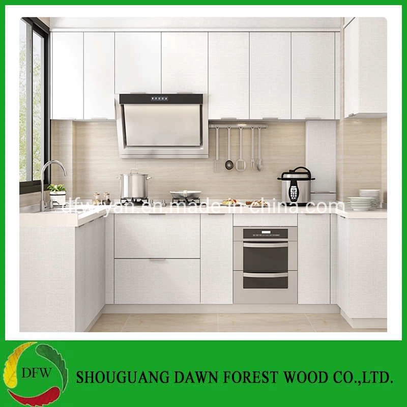 2020 New Istand Design White PVC Kitchen Cabinet for Kitchen Furniture