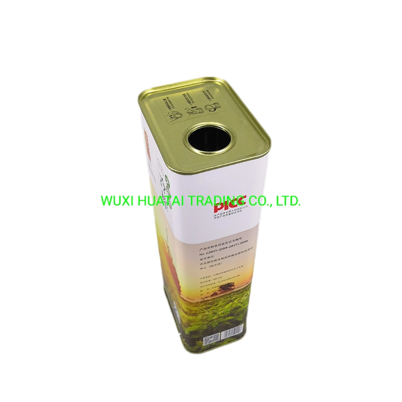 2L Olive Oil Tin Tin New Style Olive Oil Tin Pack Factory Direct Supply Olive Oil Tin Portable Mini Oil Tin