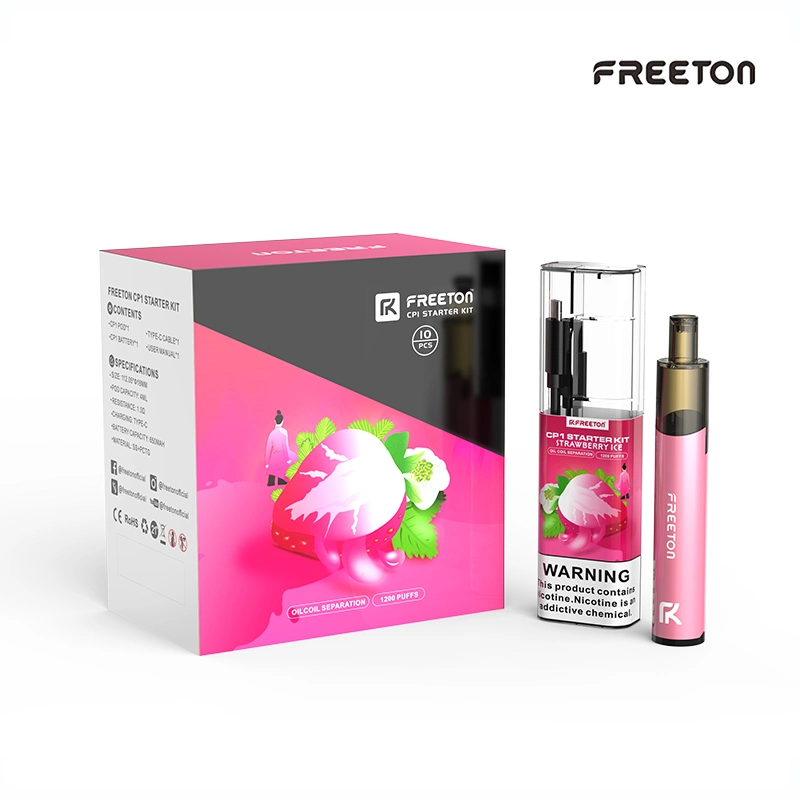 New Edition FREETON OEM 2021  Most Popular 4ml 1200 Puffs Replaceable Pre-filled Pod