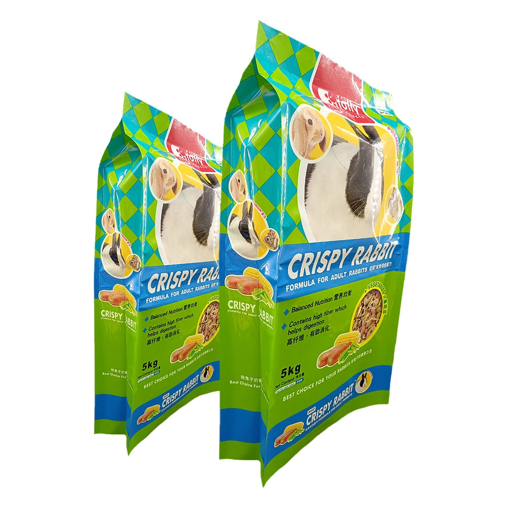 Cuadro de cremallera Tapables alimentos para mascotas personalizados de fondo plano de la bolsa de papel Kraft Food bolsas envases de PET Food Stand up Pouch el papel de aluminio