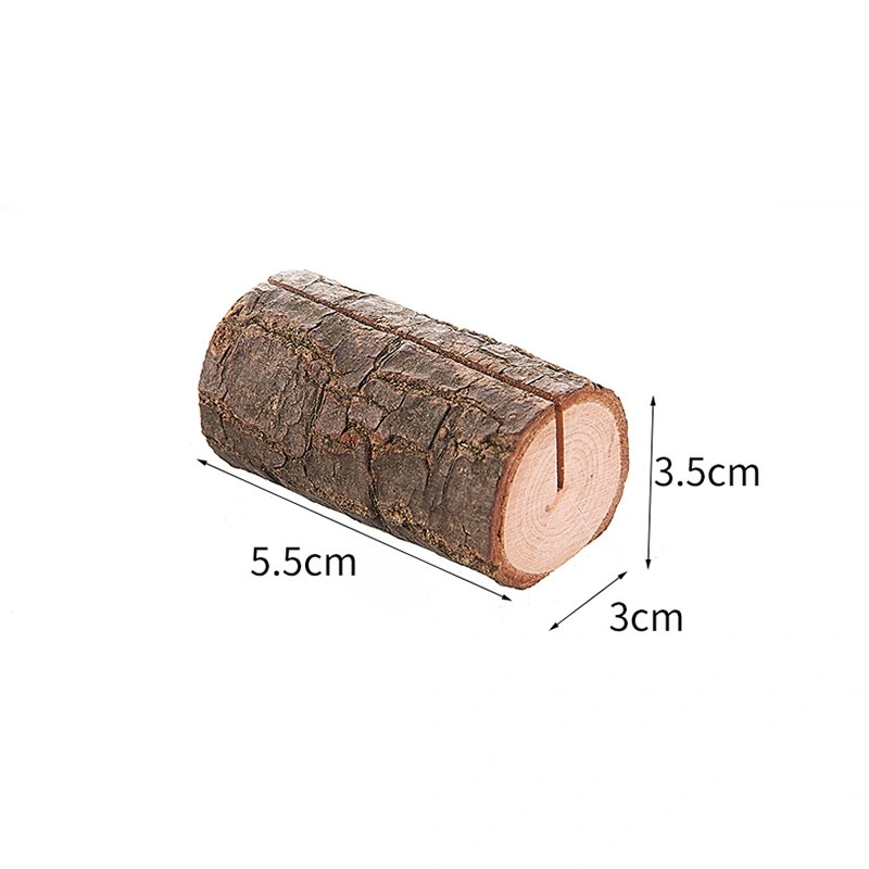 Creative Village Solid Wood Tree Stump Photo Clip Свадебные украшения Примечание. Держатель визитной карточки для домашнего ремесла