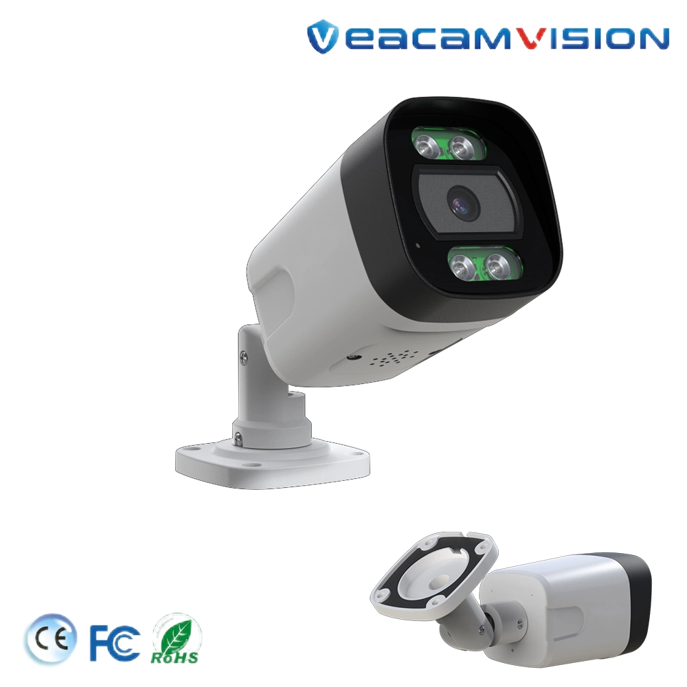 Caméra CCTV IP Mini Ai Smart Poe de haute qualité avec son et lumière pour la sécurité extérieure et intérieure sans WiFi.