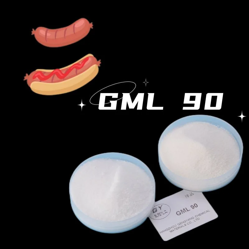 Distilled Glycerine Monolaurate Gml-E471 Especially for Rice Noodles, Bread and Cakes