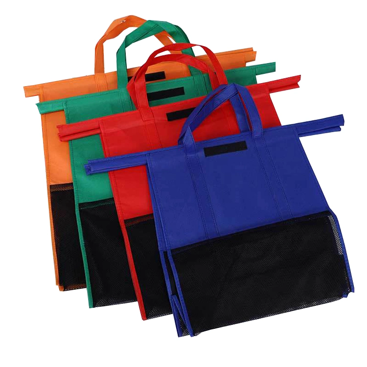 Custom Reusable Folding Nonwoven Shopping Cart Bag