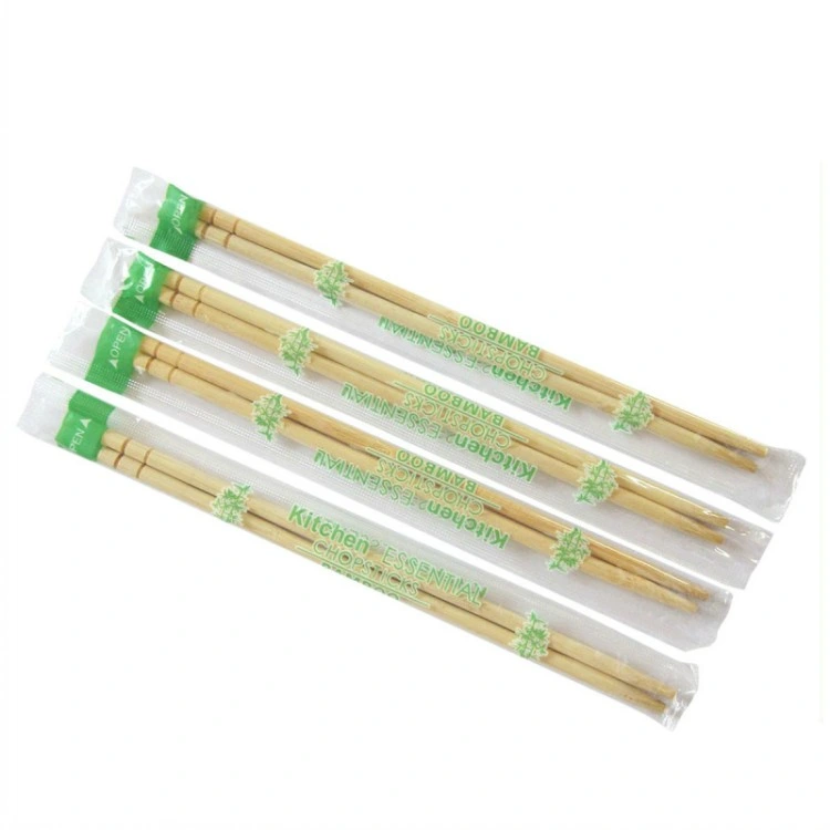 Hot Sale Russia Market Disposable Bamboo Round Chopsticks with Customized OPP Wrapper