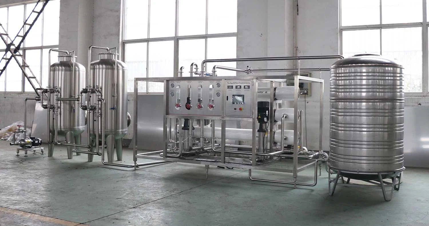 Pure Water Treatment System 2500L/H Two Stages RO