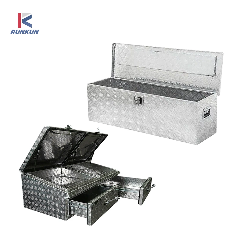 Supply Car Aluminum Magnesium Alloy Toolbox with Lock Aluminum Alloy Storage Box Aluminum Alloy Hardware Instrument Box