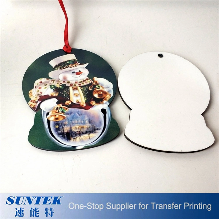 Personalized Printable Blank Sublimation MDF Crystal Ball Shaped Pendant for Christmas Ornaments