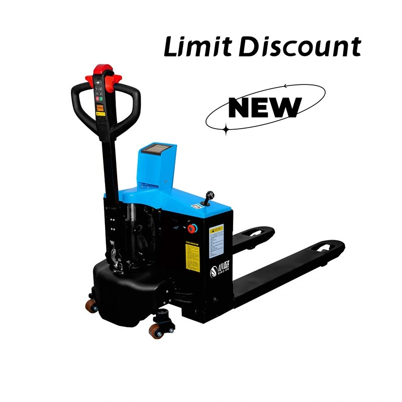 Warehouse Pallet Truck with Scale with PU/Nylon Wheels