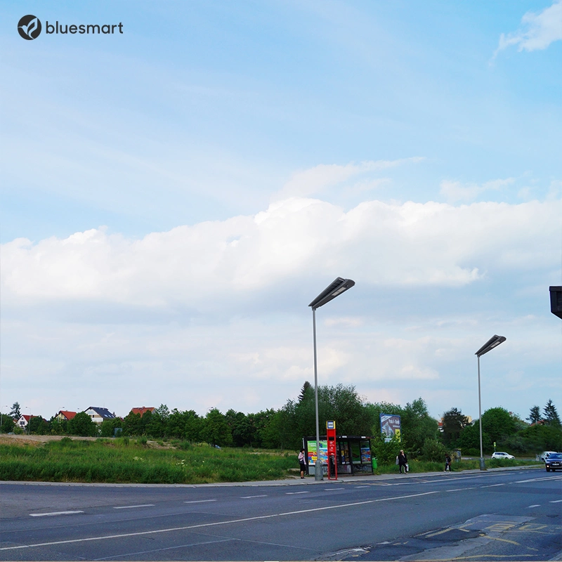 Luzes de estrada solares tudo em um LED integrado de alta potência Luz de rua solar