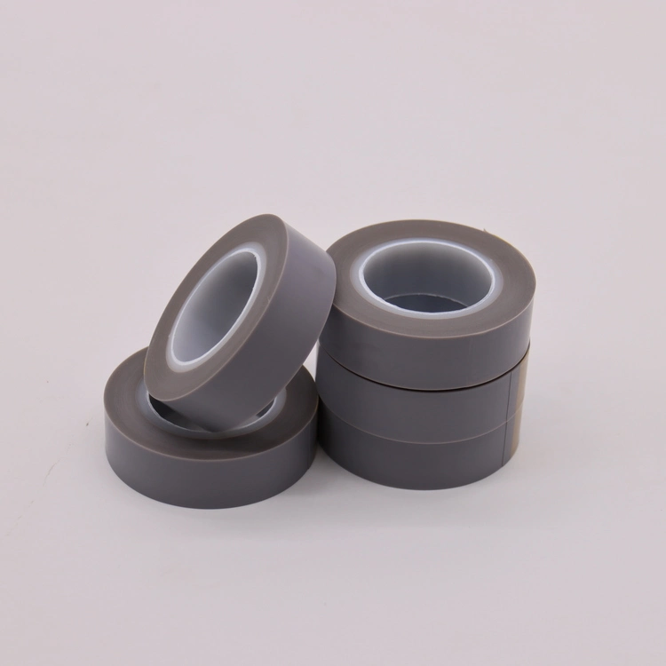 High quality/High cost performance  Grey 0.08mm Thickness Skived PTFE Film Silicon Adhesive Tape